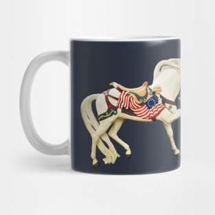 Carousel Animal Patriotic Horse Photo Mug